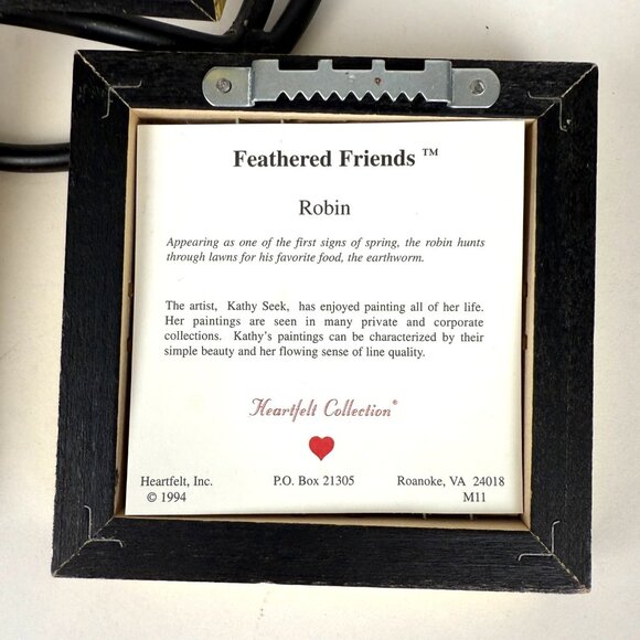 Feathered Friends Heartfelt Collection Bird Art Framed Prints Gold Frames - Picture 8 of 10